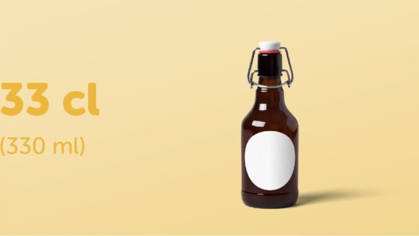 Adecuada para las botellas de cerveza de 33cl (300ml)