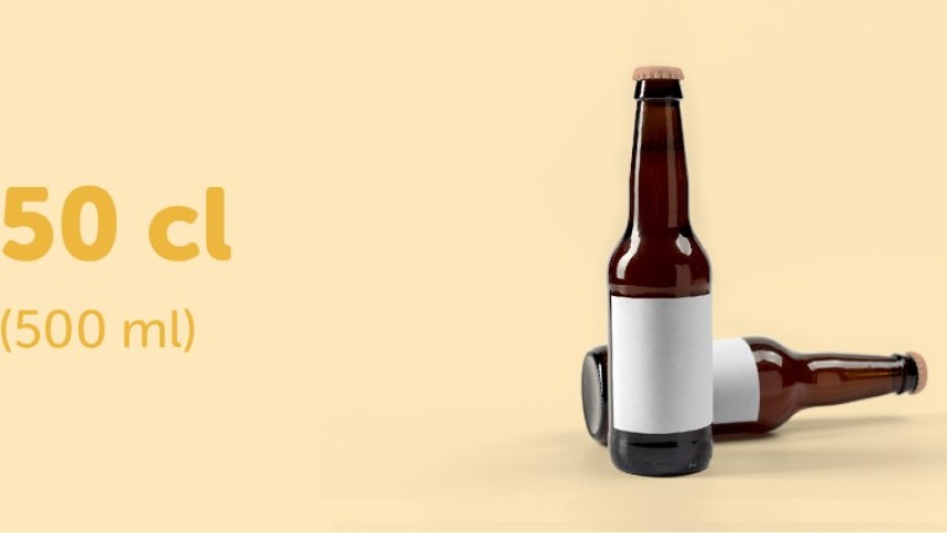 Adecuada para las botellas de cerveza de 50cl
