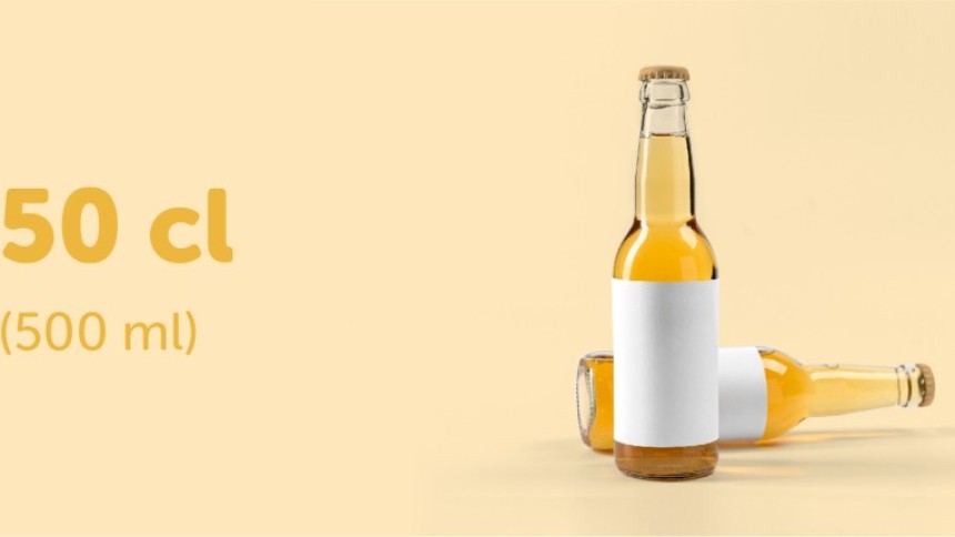 Adecuada para las botellas de cerveza de 50cl