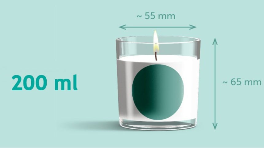 etiquetas personalizadas para velas