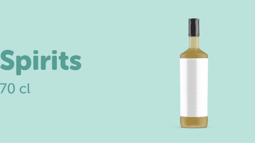 Adecuadas para las botellas de licor de 700ml