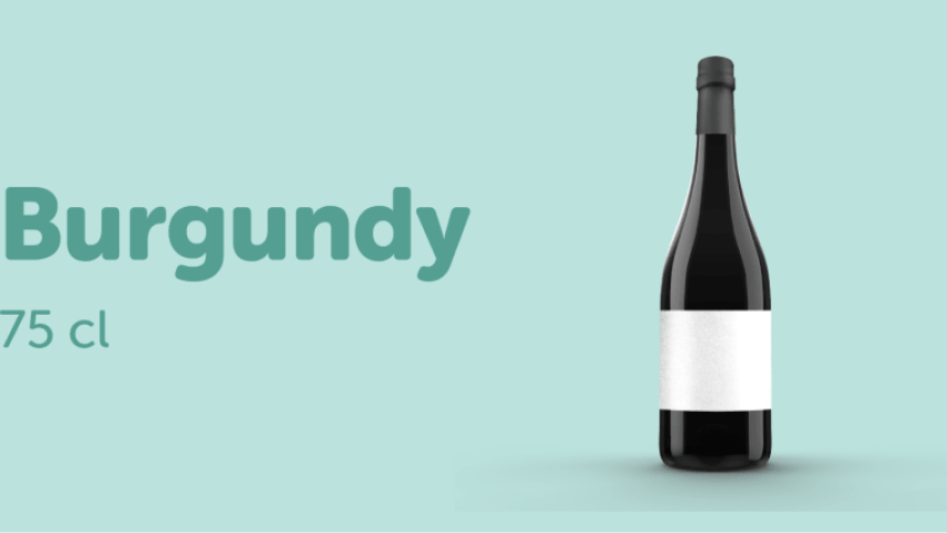 Tamaños de la etiqueta recomendados para las botellas de vino