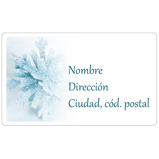 copo de nieve de cristal
