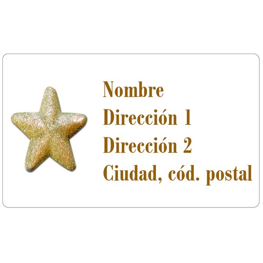 Estrella de oro para etiquetas