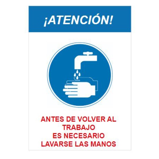 Carteles Lávese las manos