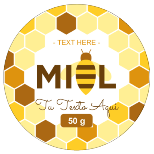 Plantilla predefinidas para la miel