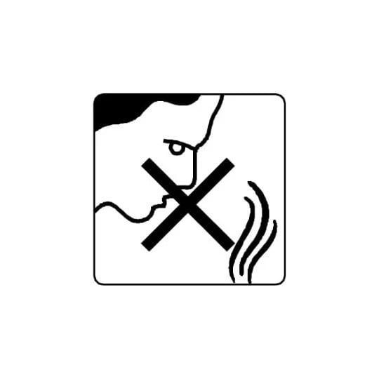 Símbolo no inhalar humo