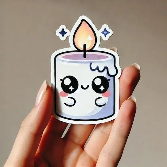 sticker para velas