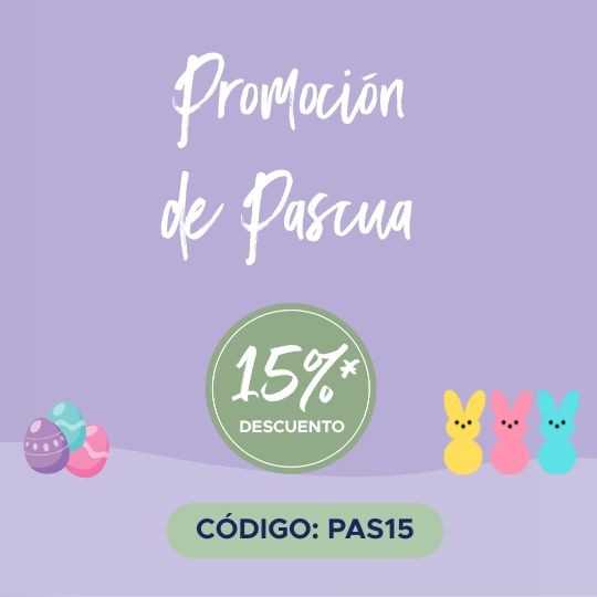 Promoción de pascua 15% descuento Promoción de pascua 15% descuento