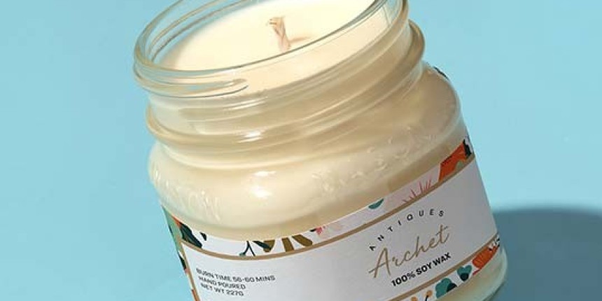 Etiquetas para velas de plástico con acabado brillante