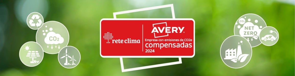 Banner con fondo verde y logotipo para compensación de CO2