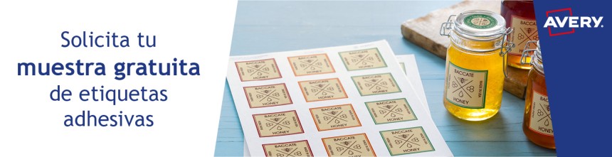 muestra gratuita de etiquetas adhesivas