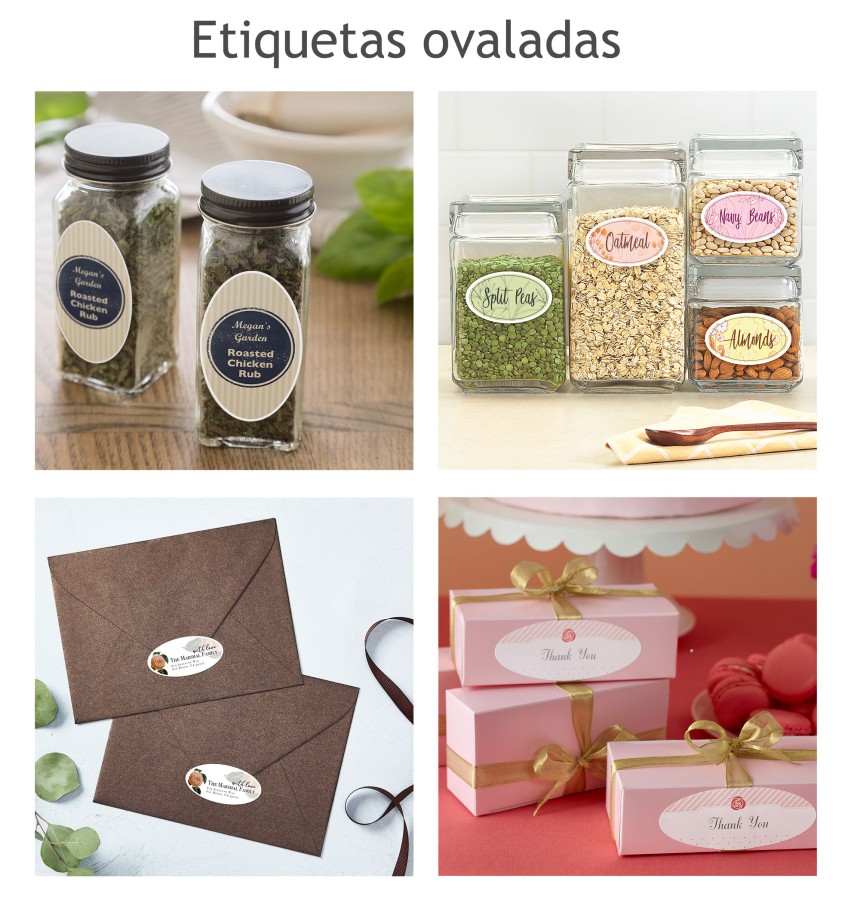 Etiquetas autocolantes en hojas