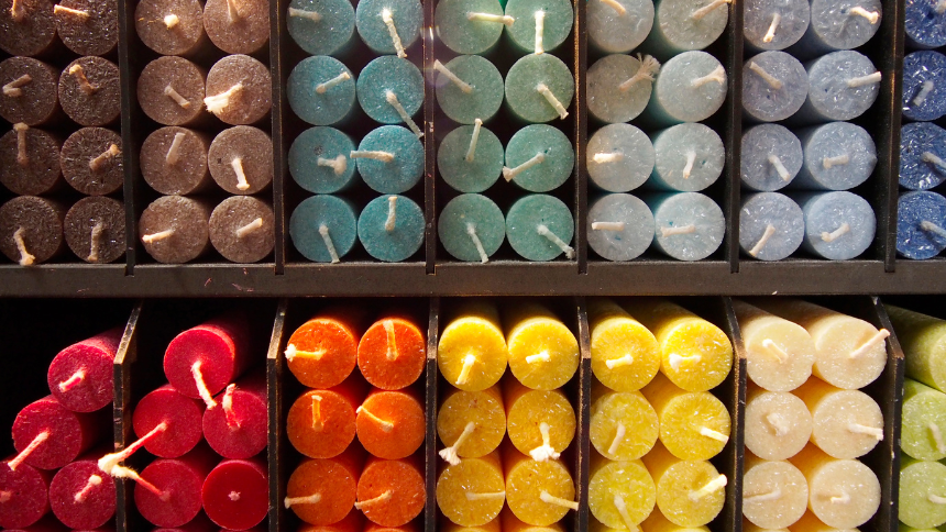 Velas de colores
