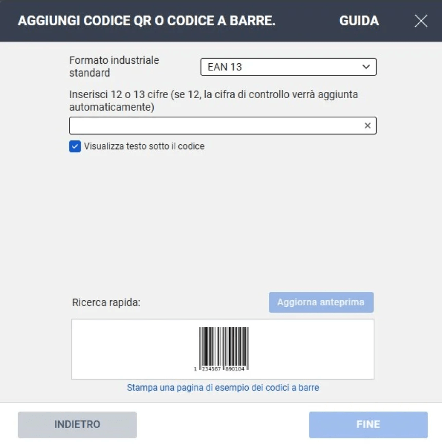 Infografía sobre cómo crear etiquetas con códigos de barras