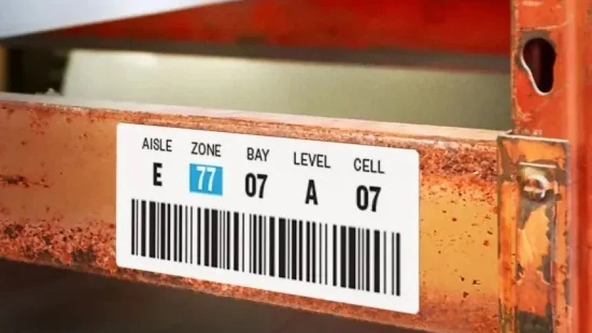 Código de barras colocado en un producto