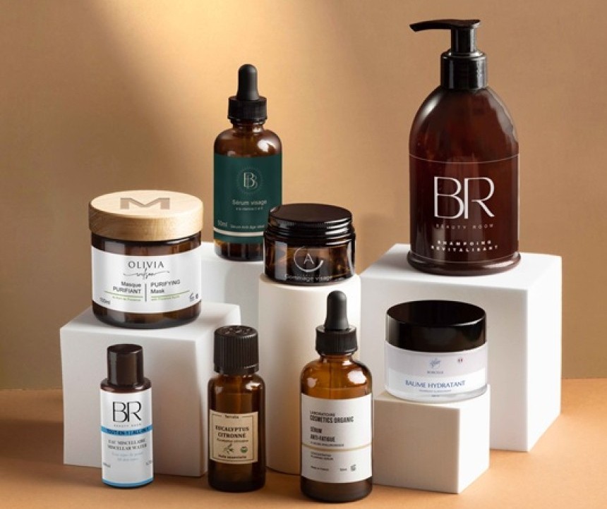  Tarros de cosméticos con etiquetas personalizadas