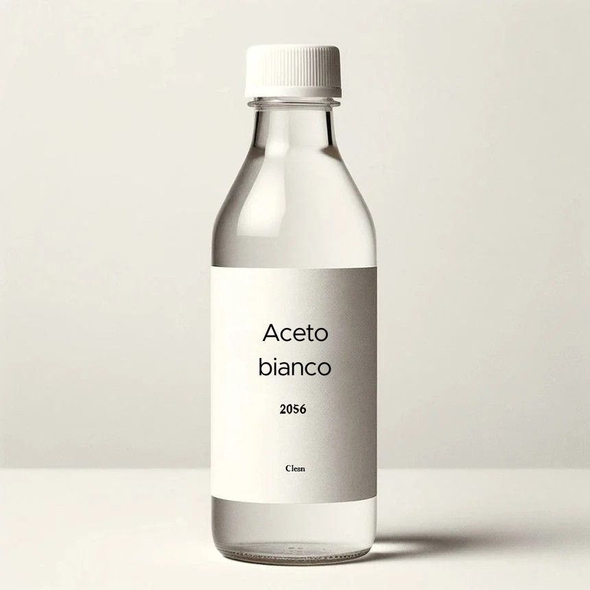 Botella de vinagre blanco