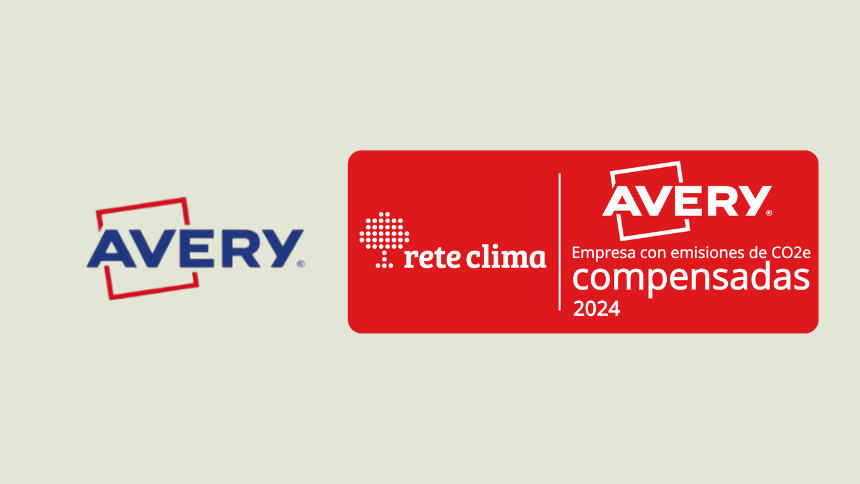 Logotipo de Avery + empresa de compensación de emisiones de carbono