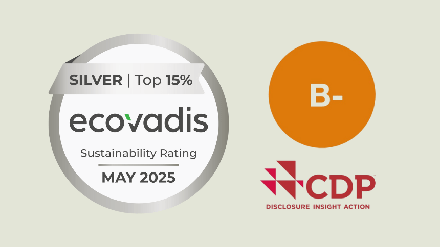Certificaciones CDP y logotipos Ecovadis