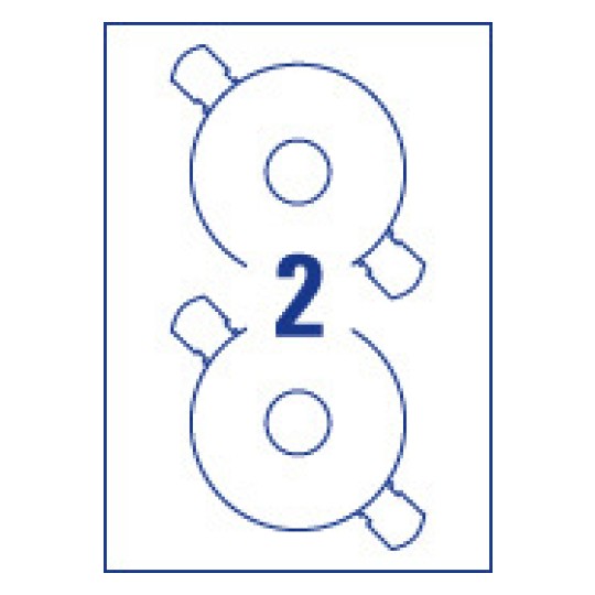 Etiquetas para CD L6043-25 Ø 117 mm