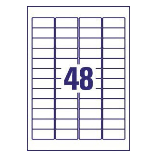 Etiquetas blancas super adherentes L6140-20 45.7 x 25.4 mm