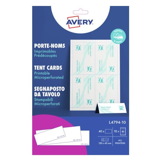 Portanombres de mesa en papel L4794-10