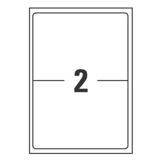 Etiquetas en poliéster blanco permanente L7068-20 199.6 x 143.5 mm