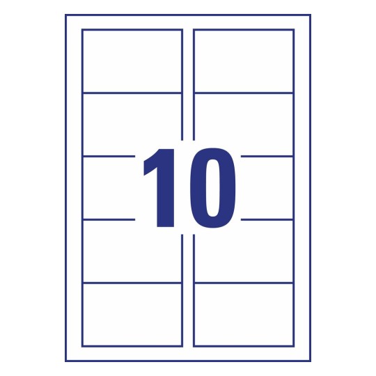 Tarjetas de visita blancas C32025-25 85 x 54 mm