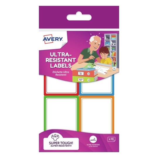 Etiquetas ultra resistentes rectangulares RES16