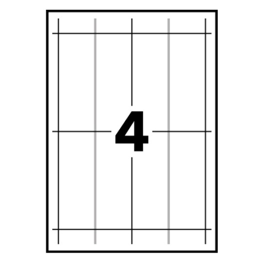 Portanombres de mesa en papel L4794-10 120 x 45 mm