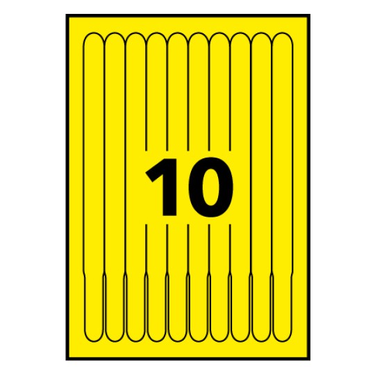 Pulseras identificativas imprimibles L4001-5 18 x 265 mm