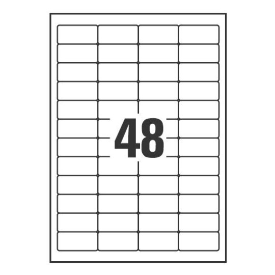 Etiquetas adhesivas removibles L4736REV-25 45.7 x 21.2 mm
