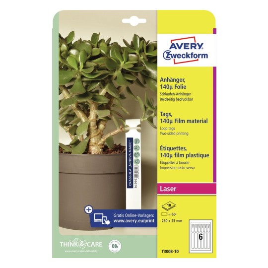 Etiquetas bucle imprimibles para plantas T3008-10
