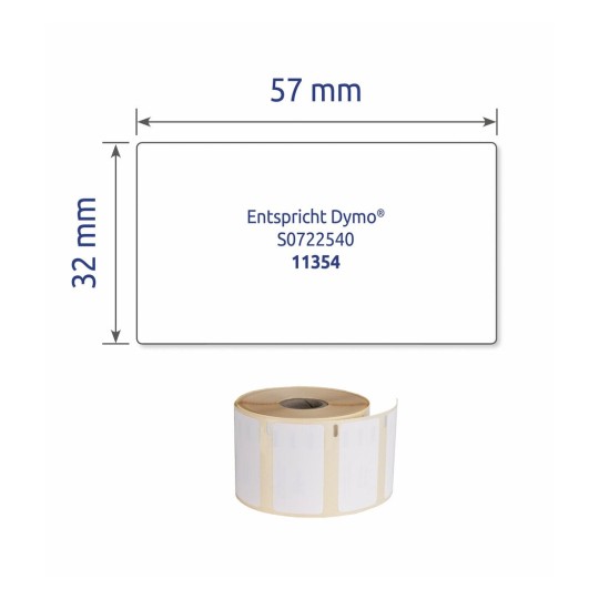 Etiquetas multiuso en rollo AS0722540 32 x 57 mm