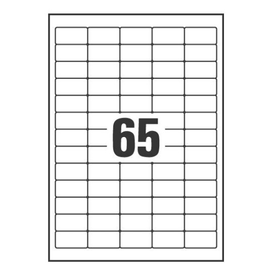 Etiquetas adhesivas trasparentes mate J8551-25 38.1 x 21.1 mm