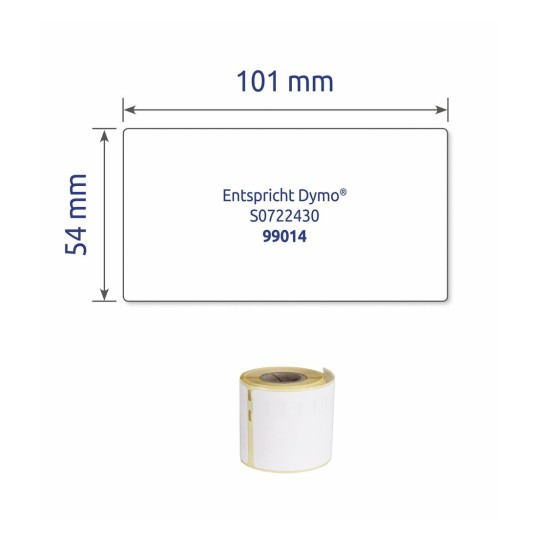 Etiquetas para sobres y paquetes en rollo AS0722430 54 x 101 mm