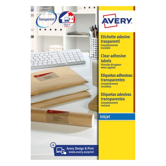 Etiquetas adhesivas trasparentes mate J8567-25