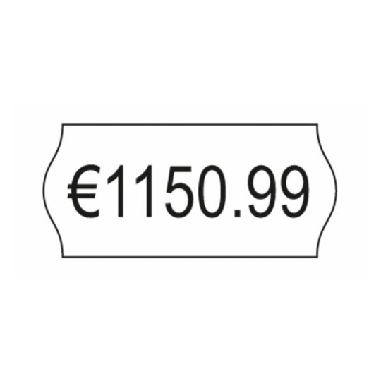 Etiquetas blancas permanentes de 1 línea PLP1226 26 x 12 mm