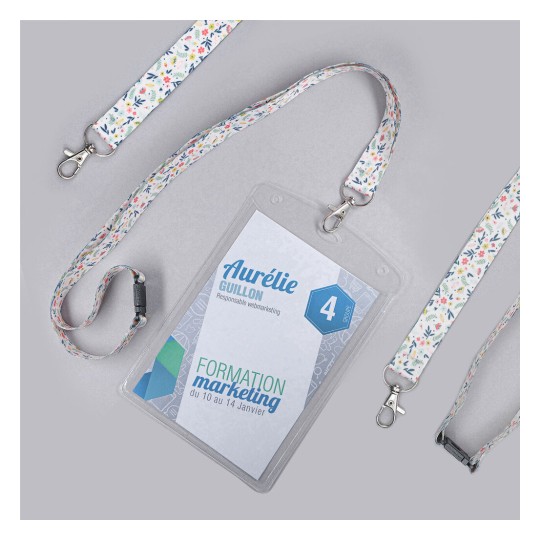 Cinta téxtil reciclada fantasía floral R4828F