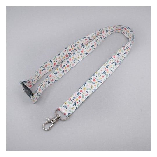 Cinta téxtil reciclada fantasía floral R4828F