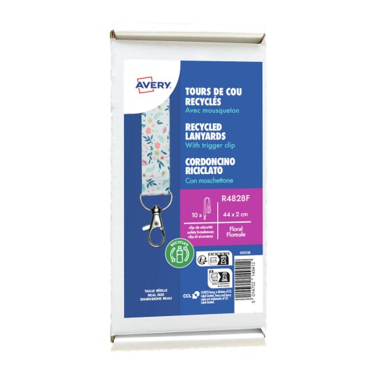 Cinta téxtil reciclada fantasía floral R4828F