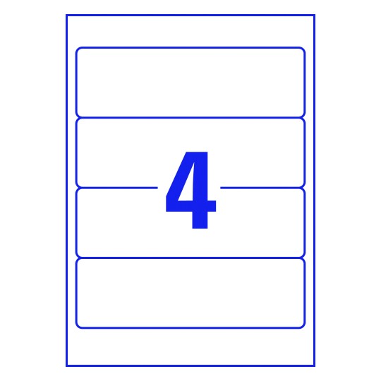 plantilla de etiquetas en blanco