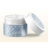 Tarro de crema facial con etiqueta redonda adhesiva personalizada