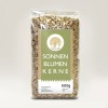 bolsa de plástico alimentaria con etiqueta adhesiva rectangular descriptiva del producto