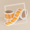 Dos rollos de etiquetas personalizadas para la miel