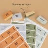 Hojas de etiquetas personalizadas