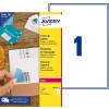 Etiquetas adhesivas en papel cubriente BlockOUT™ L4610-25 Contenido: 25 Etiquetas / 25 Página