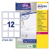 Etiquetas adhesivas blancas Ultragrip L7164-100 Contenido: 1200 Etiquetas / 100 Hoja