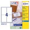 Etiquetas adhesivas en papel blanco J8169-25 Contenido: 100 Etiquetas / 25 Hoja